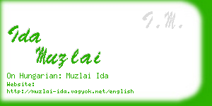 ida muzlai business card